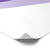 Poster Badge minimaliste Avocado en violet et or (Coin)