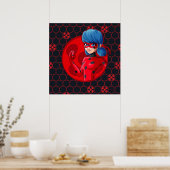 Poster Badge rouge Ladybug (Cuisine)