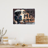 Poster Badger de miel avec pistolet à machine (Cuisine)