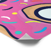 Poster Badges de patchs mode. Motif sans couture avec g r (Coin)