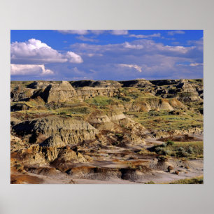 Poster Badlands at Dinosaur Provincial Park in Alberta, 2