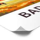 Poster Badlands National Park Imprimer (Coin)