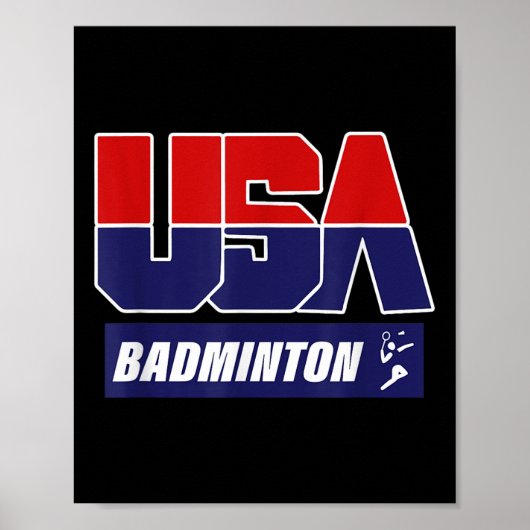 Poster Badminton 2021 États-Unis  (Devant)