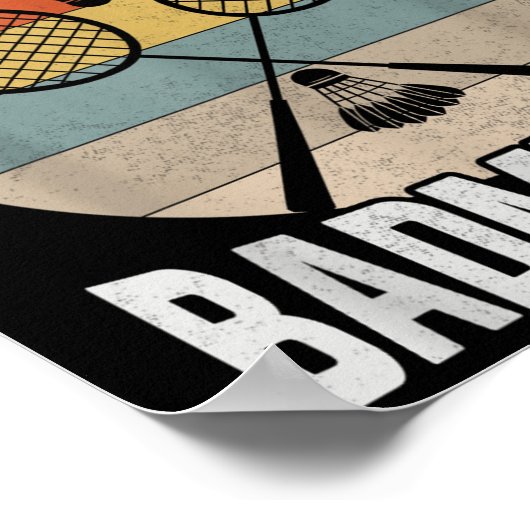 Poster Badminton Adolescent - Pas blasé Conservant l'éner (Coin)
