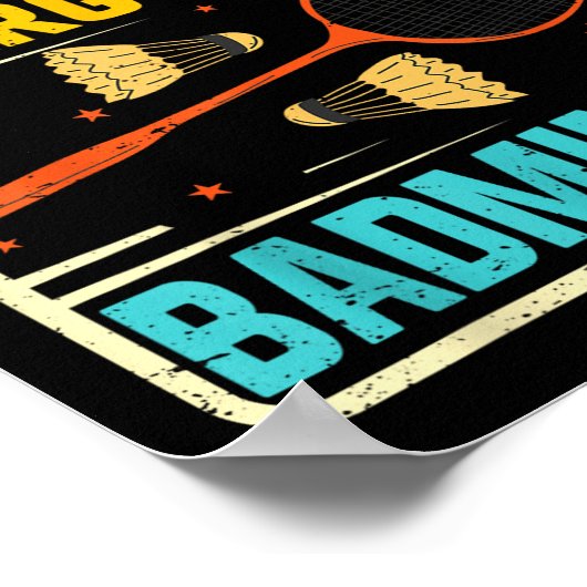 Poster Badminton Adolescent - Pas blasé Conservant l'éner (Coin)