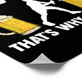 Poster Badminton And Beer Thats Why Im Here  (Coin)