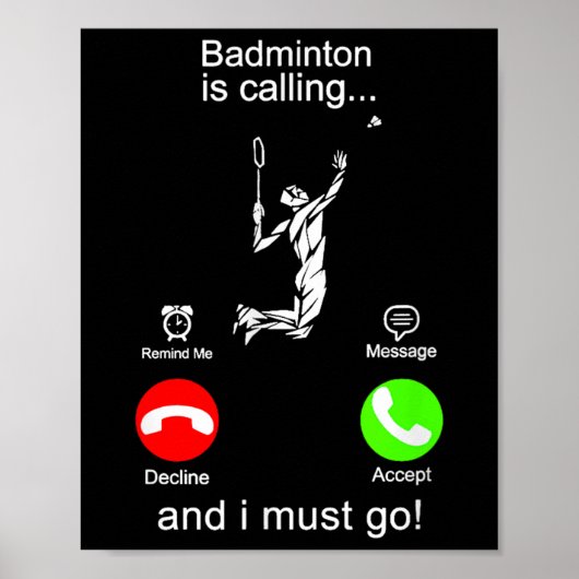 Poster Badminton Appelle (Devant)