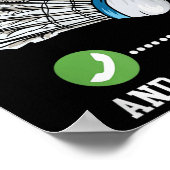Poster Badminton Appelle, Birdie Citation (Coin)