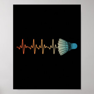 Poster Badminton Art Pour Hommes Femmes Badminton Lover B