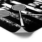 Poster Badminton Belle-mère Drapeau Américain Noël Vintag (Coin)