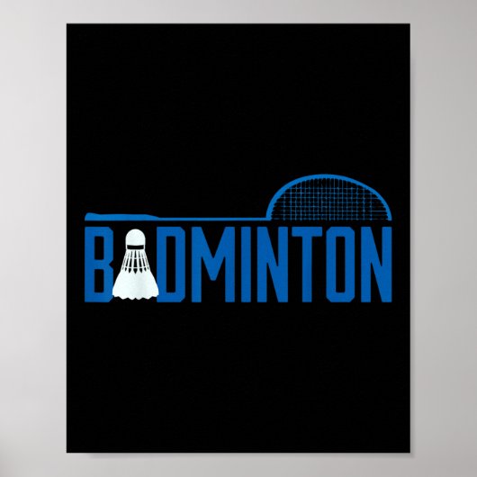 Poster Badminton Birdie Shuttle For Badminton Player Men (Devant)