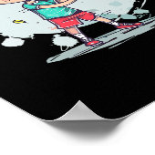 Poster Badminton Boy Comic Shutter Player (Coin)