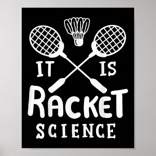 Poster Badminton C'Est La Science Des Raquettes (Devant)