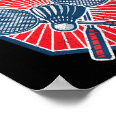 Poster Badminton Champion Funny Badminton  (Coin)