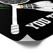 Poster Badminton Coach No Crying Shuttle Badminton Player (Coin)