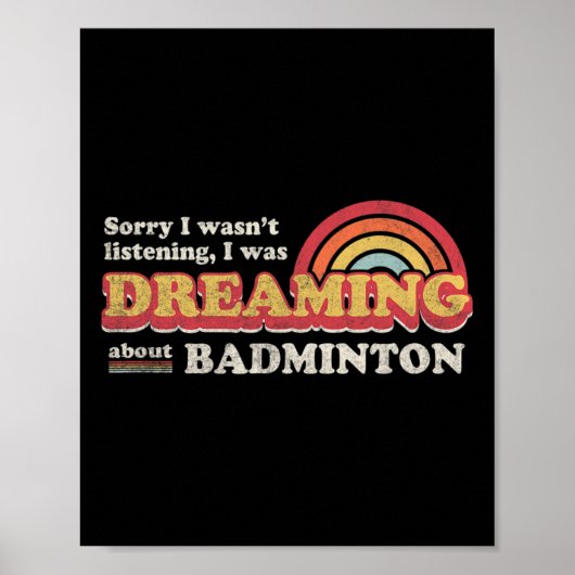 Poster Badminton Design (Devant)