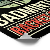 Poster Badminton Est La Science Des Raquettes (Coin)