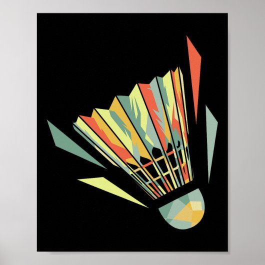 Poster Badminton Et Navette (Devant)