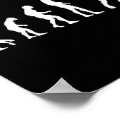 Poster Badminton Evolution Shuttle amusant (Coin)