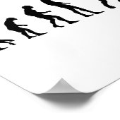 Poster Badminton Evolution Shuttle amusant (Coin)