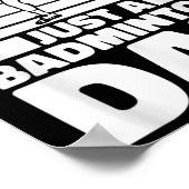 Poster Badminton Father Shuttle - Player Just A Badminton (Coin)