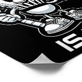 Poster Badminton Forever Cartoon Shuttle Et Racket Graphe (Coin)