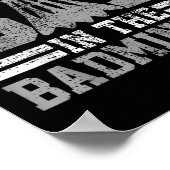 Poster Badminton Funny Saying Player Gift  (Coin)