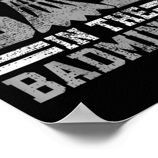 Poster Badminton Funny Saying Player Gift (Coin)