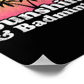 Poster Badminton Gift - Sunshine And Badminton For Men Wo (Coin)