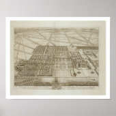 Poster Badminton House dans le Comté de Gloucester, engra (Devant)
