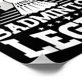 Poster Badminton, Husband Dad Badminton Legend Shuttle Fa (Coin)