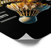 Poster Badminton Je Suis Venu À Smash Shuttle Fireball (Coin)