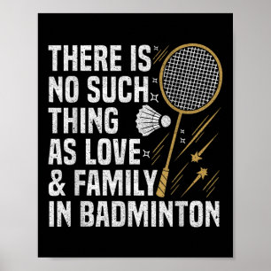 Poster Badminton Jeu Telle Chaîne Joueur Badminton