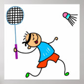 Poster Badminton Kid (Devant)