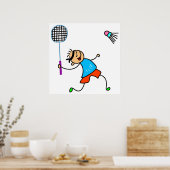 Poster Badminton Kid (Cuisine)