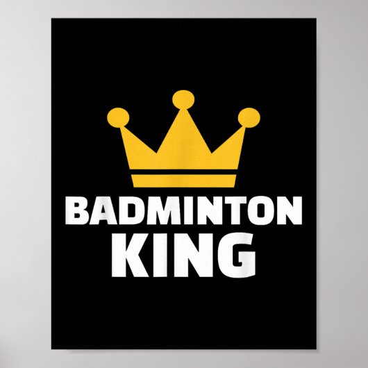 Poster Badminton King (Devant)