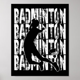 Poster Badminton Lovers Theme Graphisme