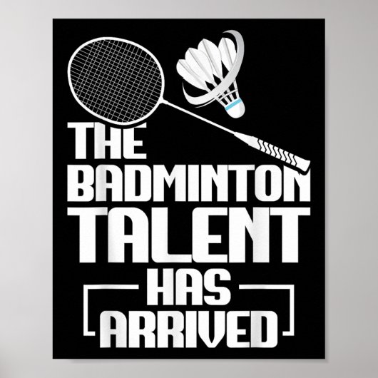 Poster Badminton Match Talent Shuttle Player Badminton  (Devant)