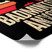 Poster Badminton N'Importe Qui Badminton Lover (Coin)