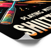 Poster Badminton Player Shutt Racket Badmintoner (Coin)