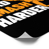 Poster Badminton Player Shuttle Serve Hard Smash Harder  (Coin)