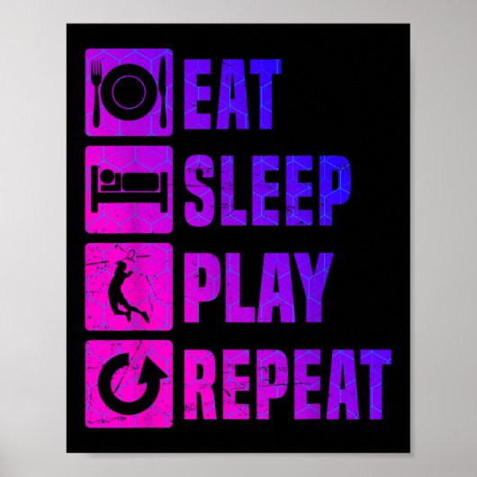 Poster Badminton Player Squash Mens Badminton Shuttle  (Devant)