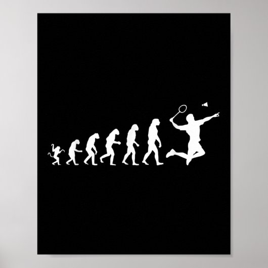 Poster Badminton pour l'évolution humaine (Devant)