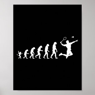 Poster Badminton Pour L'Évolution Humaine