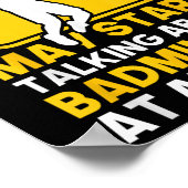 Poster Badminton Quote May Start Talking About Badminton  (Coin)