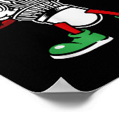 Poster Badminton Racket Dabbing Joueur Badminton (Coin)