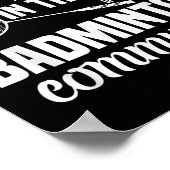 Poster Badminton Racket Shuttle A Assez Grand Badminton P (Coin)