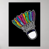 Poster Badminton Shuttlecock (Devant)