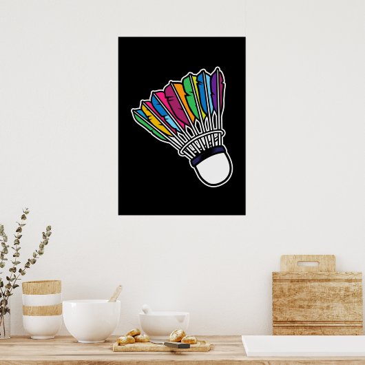 Poster Badminton Shuttlecock (Cuisine)