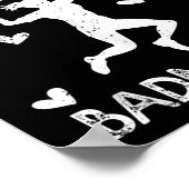 Poster Badminton Sport Adulte Tee Juste Une Fille Qui Aim (Coin)